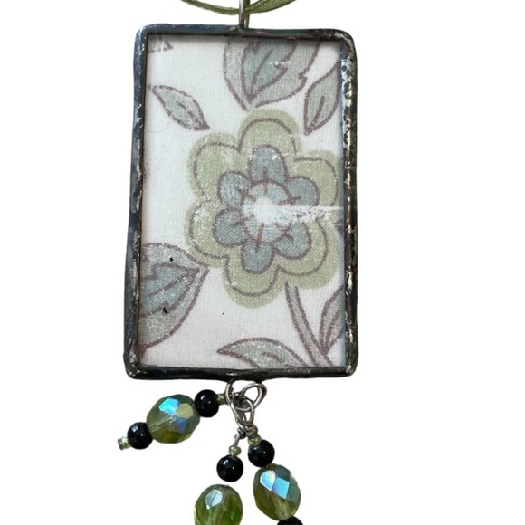 Handmade Original Art Glass Bathing Beauty Pendant/Necklace Upcycled - Picture 3 of 4